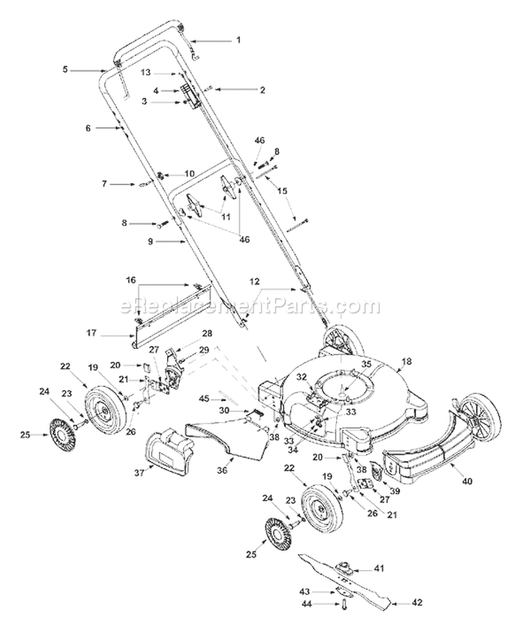 Page A Diagram and Parts List for 11B-106C401 2002 Yard Man Lawn Mower